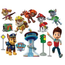 A4PawP7b Vafa Paw Patrol Patrula canina cu semafor si indicatoare 30X20cm